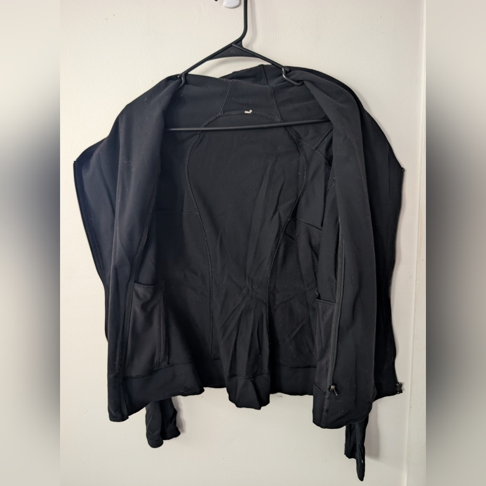 Lululemon Bhakti Yoga Jacket Black Full Zip Size 9 - Picture 10 of 10